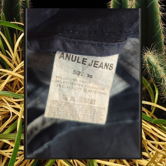 ANULE UP To UP - Blue Straight Leg Jeans with Vintage Distressing - Picture 12 of 12